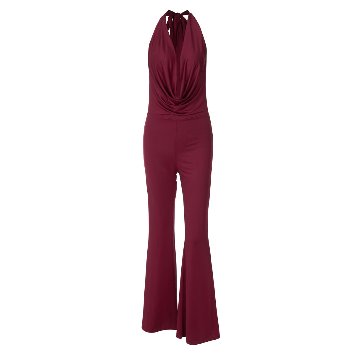 Sexy Backless Halter Slim-Fit Jumpsuit
