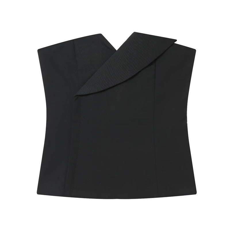 Slim-Fit Strapless Top – Effortless Street‑Style Elegance