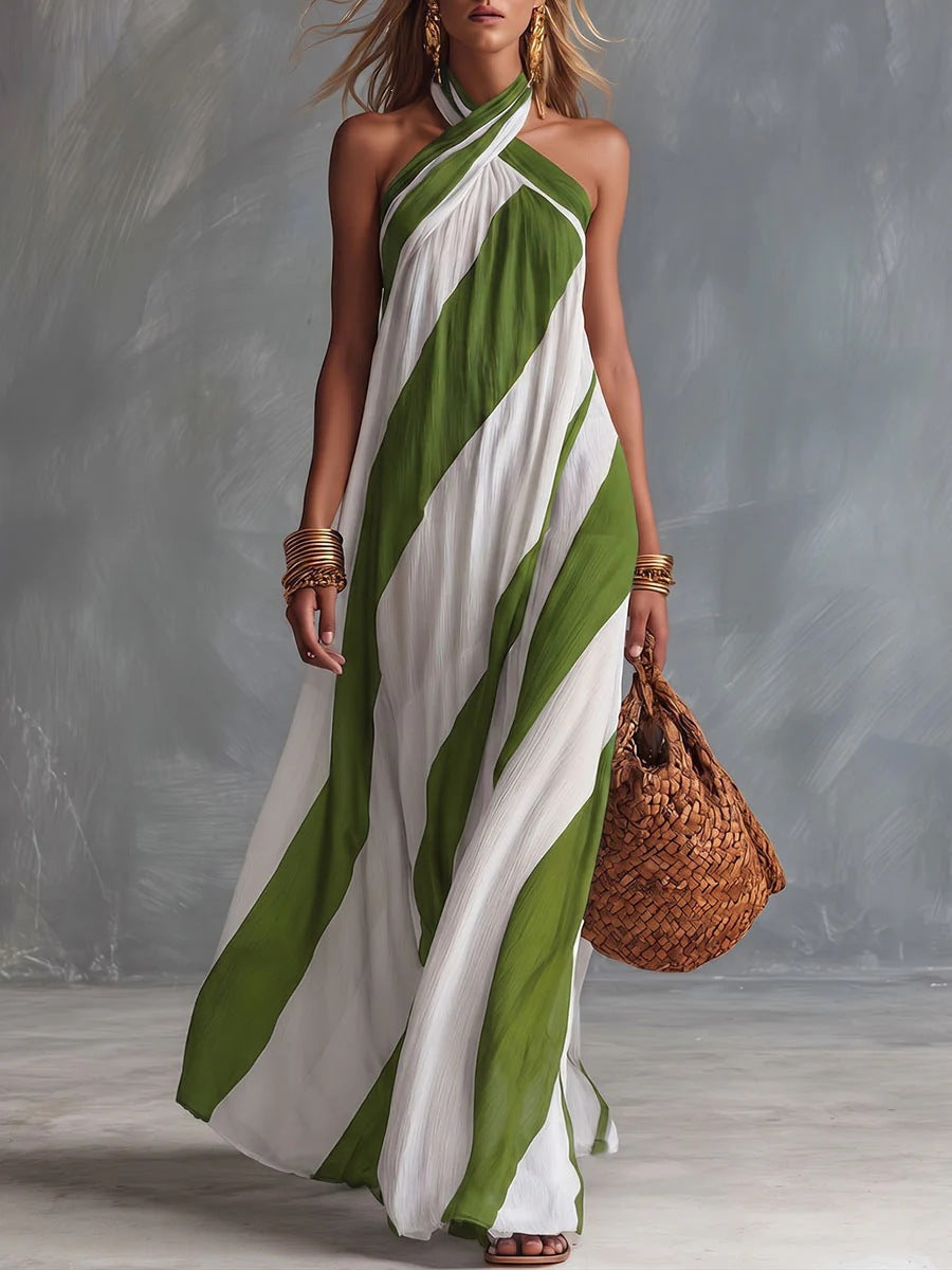 Women's Solid Loose Casual Maxi Dress