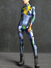 New Women's Printed Muscle Mecha Colorful Clothing