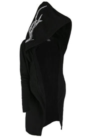 Chic Women's Long Animal Print Cardigan Sweater