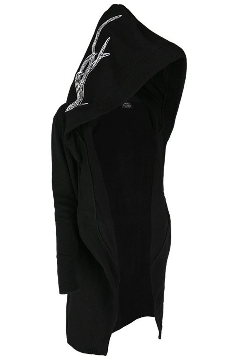 Chic Women's Long Animal Print Cardigan Sweater