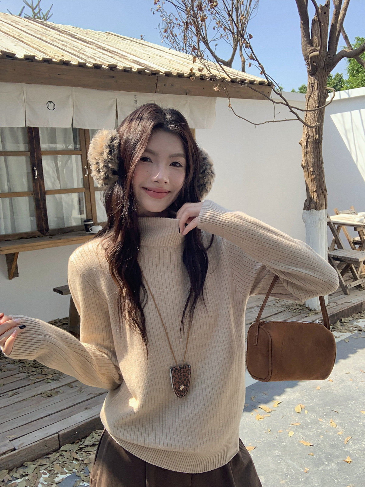 Turtleneck Sweater, Winter Thickened, One-piece Fleece-lined Top