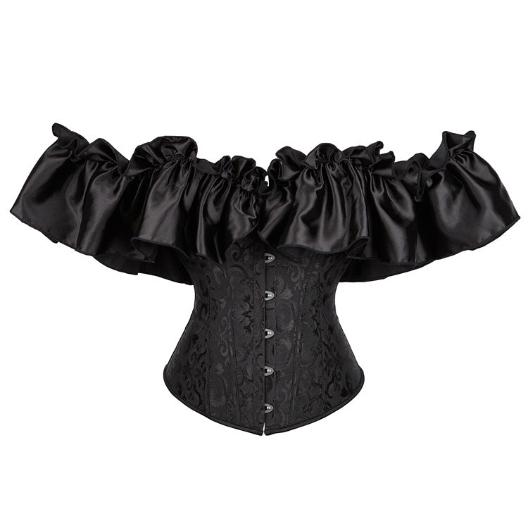 Jacquard Ribbon Satin Lace Court Lady
