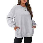 Women's Long Sleeve Sports Pullover with Pocket