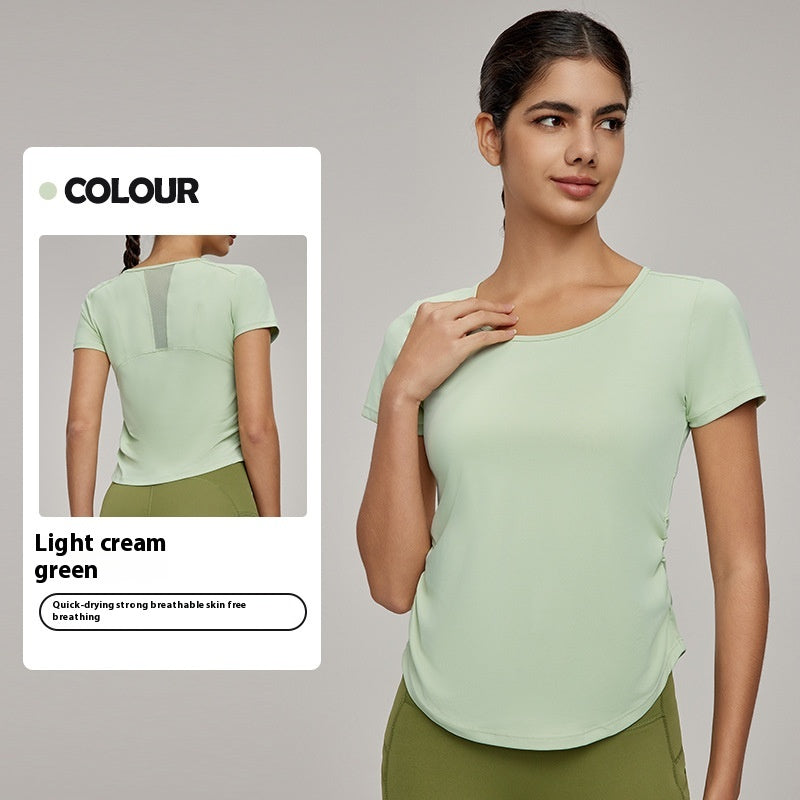 Mesh Stitching Breathable Exercise Top
