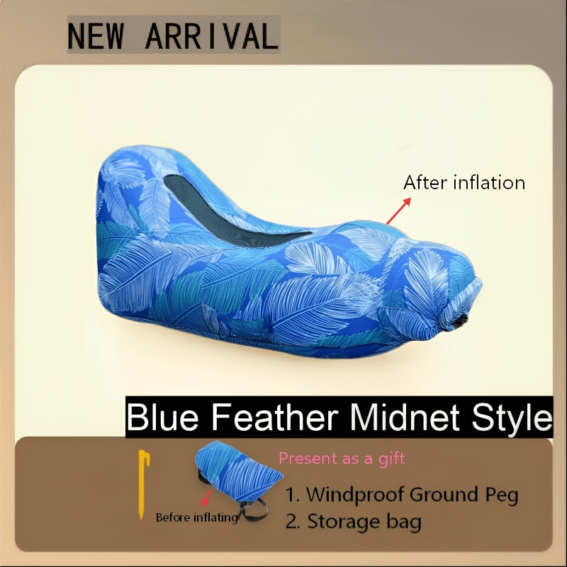 Outdoor Inflatable Sofa, Portable Inflatable Lounge Chair, Strong Load-bearing, Suitable for Camping and Midday Naps, Lazy Sofa