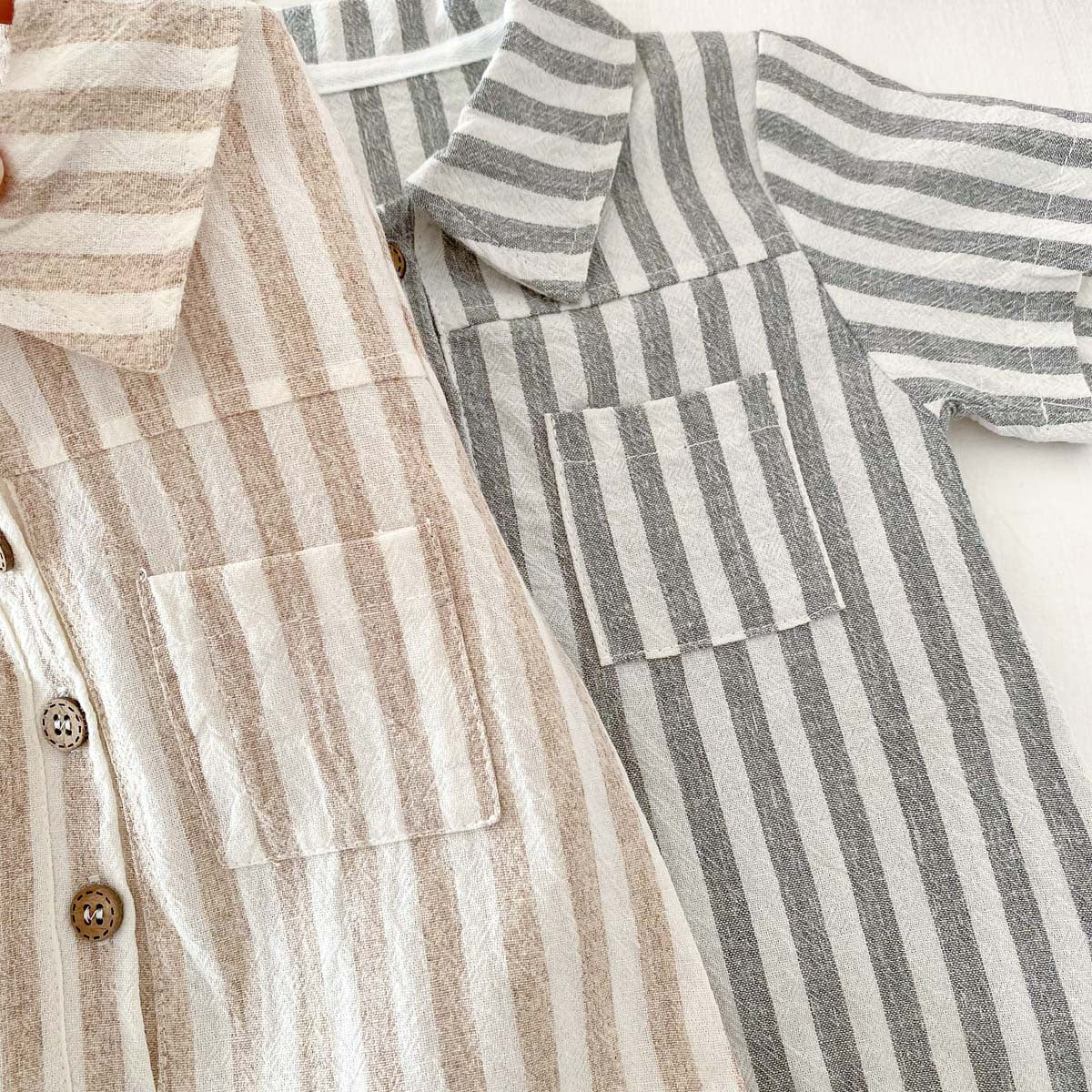 Summer Baby Thin Short-sleeved Casual Jumpsuit