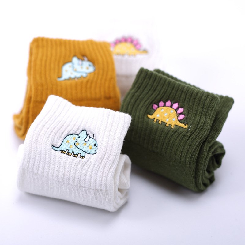 Colorful Dinosaur Socks for Women