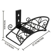 1pc Metal Garden Hose Holder, Outdoor Water Hose Holder with Hose Reel, Easy to Assemble, Detachable Design for Convenient Storage, for Outdoor, Garden, Patio Lawn, Black