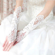 Elegant Wedding Satin Gloves for Brides