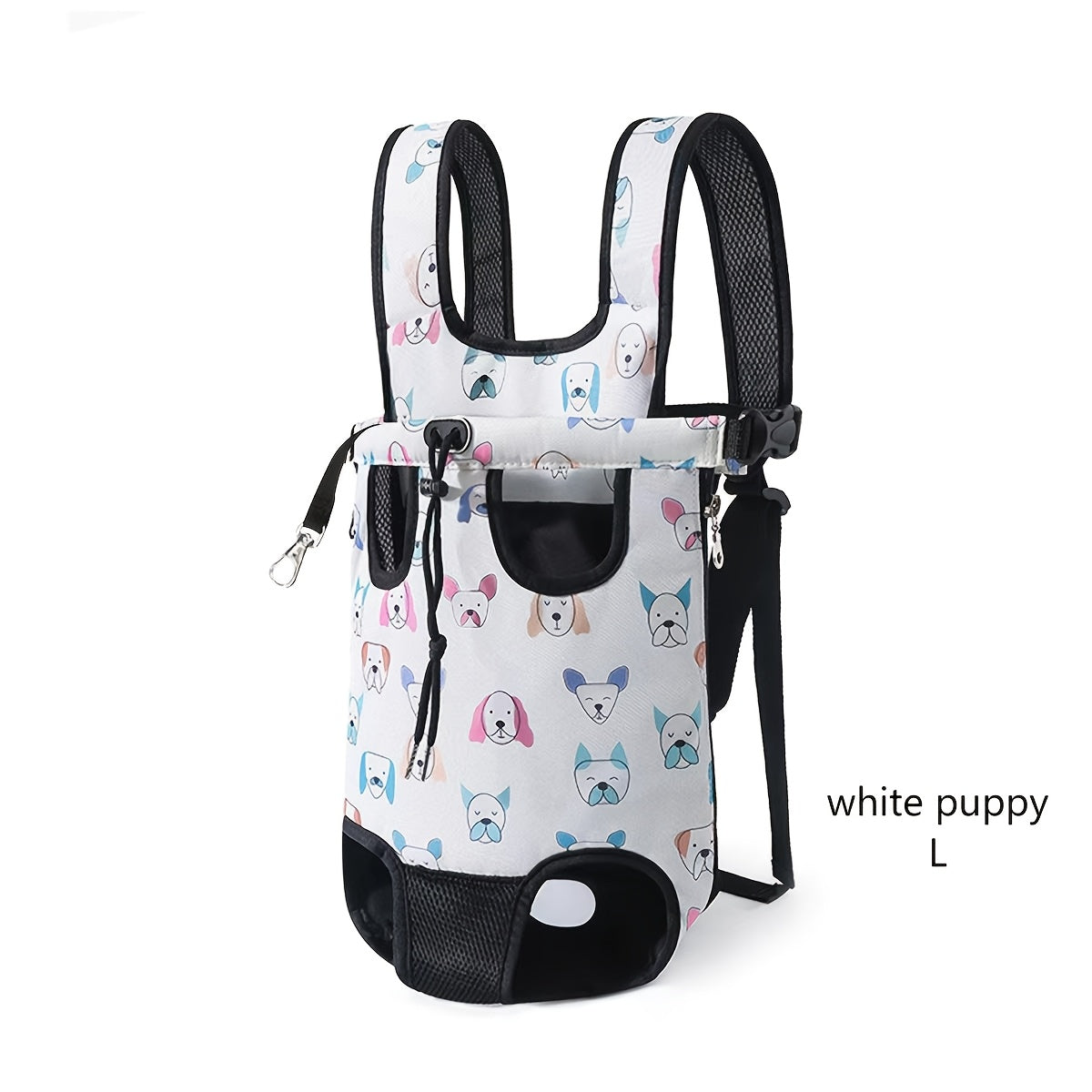 Pet Travel Backpack with Front Harness, Adjustable Multi‑Gear, Ultra‑Breathable Mesh and Lightweight Durable Design