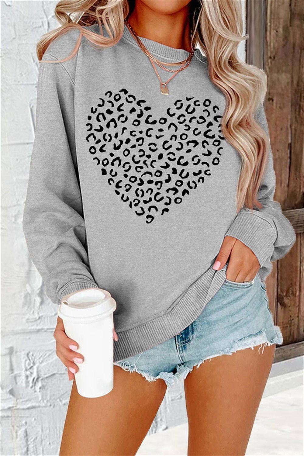 Plus Size 3D Printed Casual Long Sleeve Hoodie