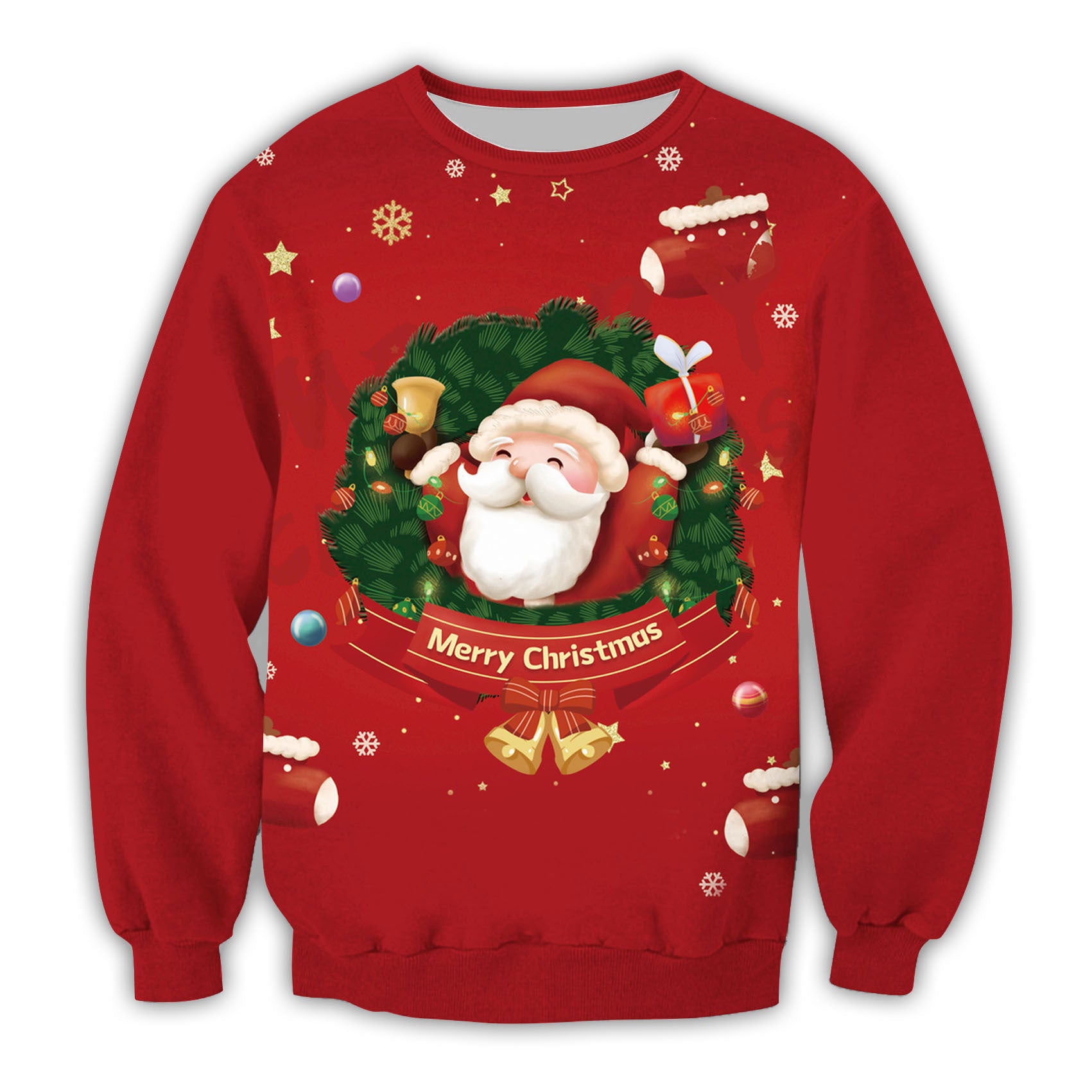 Festive 3D Christmas Hoodie for Women & Teens