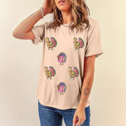 Solid Color Casual Women’s Short‑Sleeve T‑Shirt – Versatile Pullover