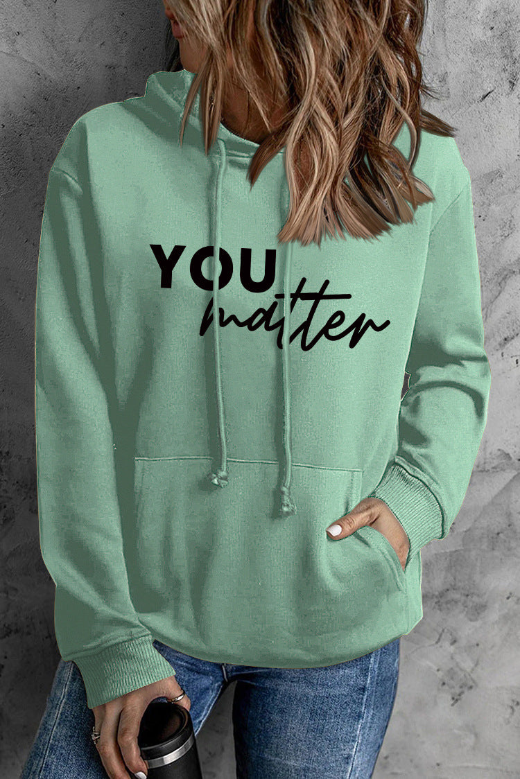 Women's Printed Graphic Pullover Hoodie with Pocket