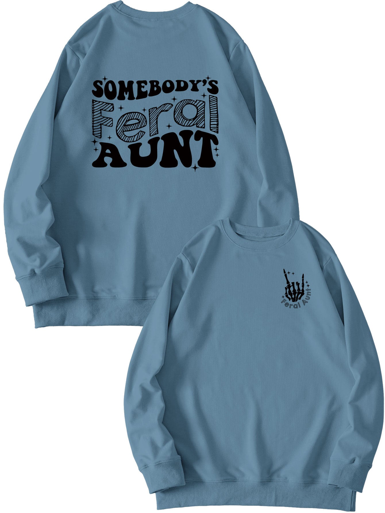 Women's Printed Loose Pullover Sweatshirt Street Fashion