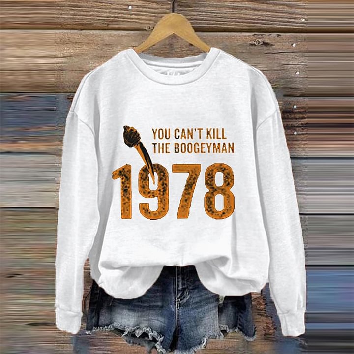 Personalized Women's Sweater Pumpkin Bow Printed Round Neck