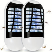 2-Pack Plug-In Bug Zapper Indoor Insect Trap with LED Light