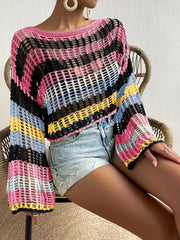 Loose-fitting Short Beach Sweater for Vacation
