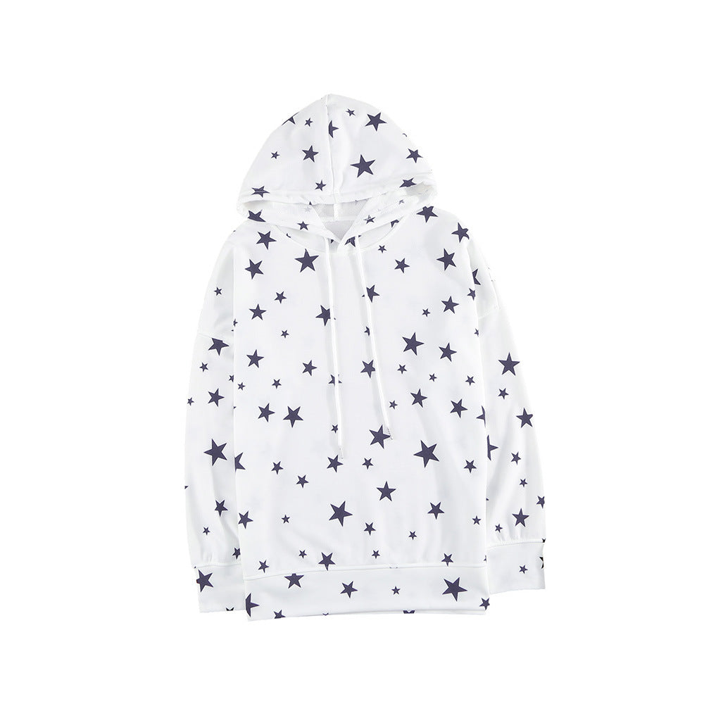 Casual V-Neck Long Sleeve Print Top for Women
