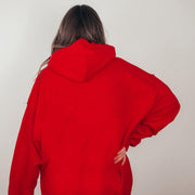 Cozy Fleece-Lined Kangaroo Pocket Drawstring Hoodie