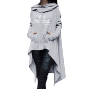 Plus Size Halloween Print Mid-Length Casual Hoodie