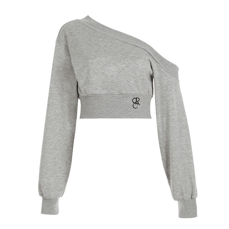 Chic Cropped Slim-Fit Sweatshirt