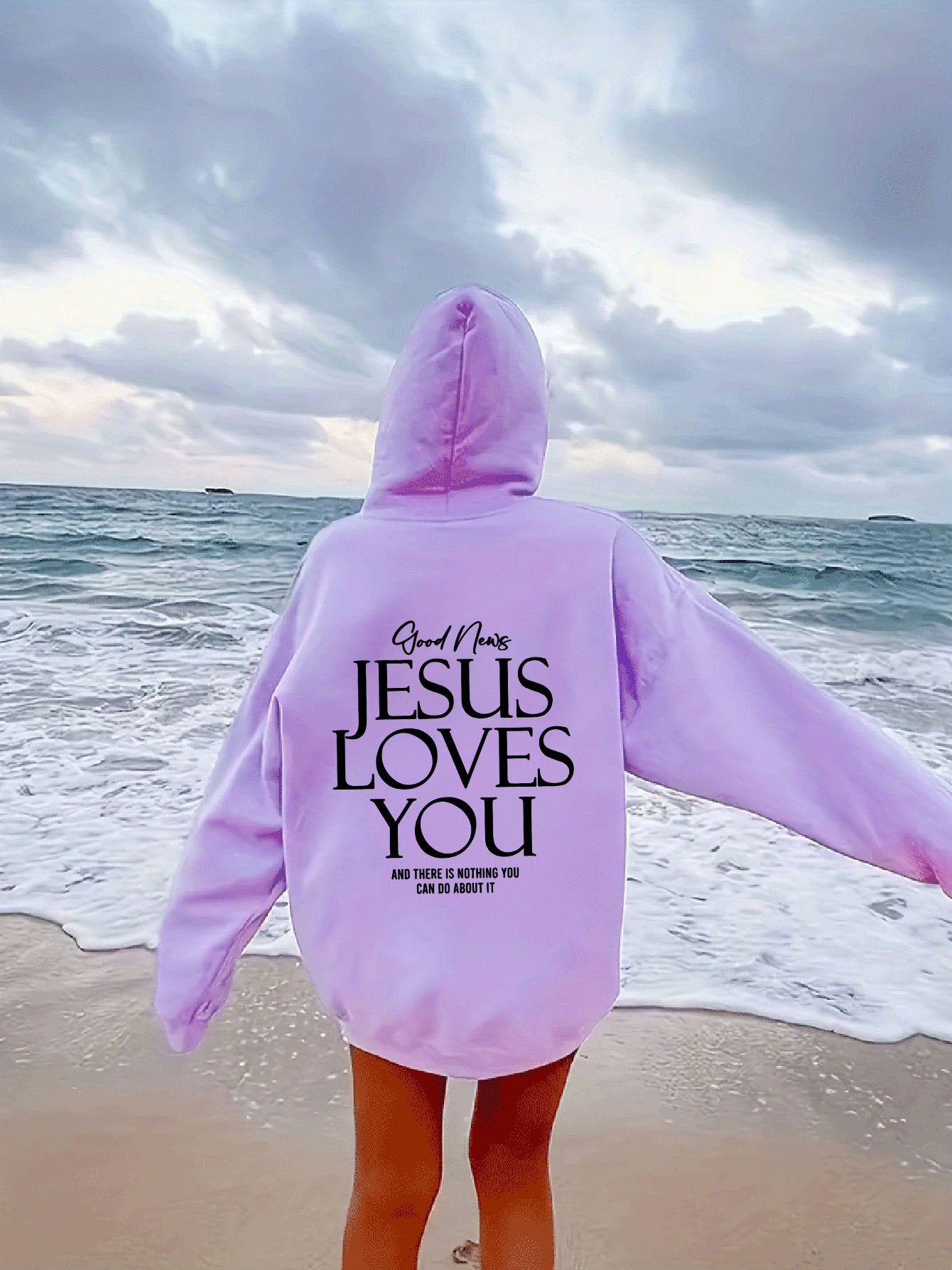 Dear Person Behind Me Positivity Hoodie with Pocket