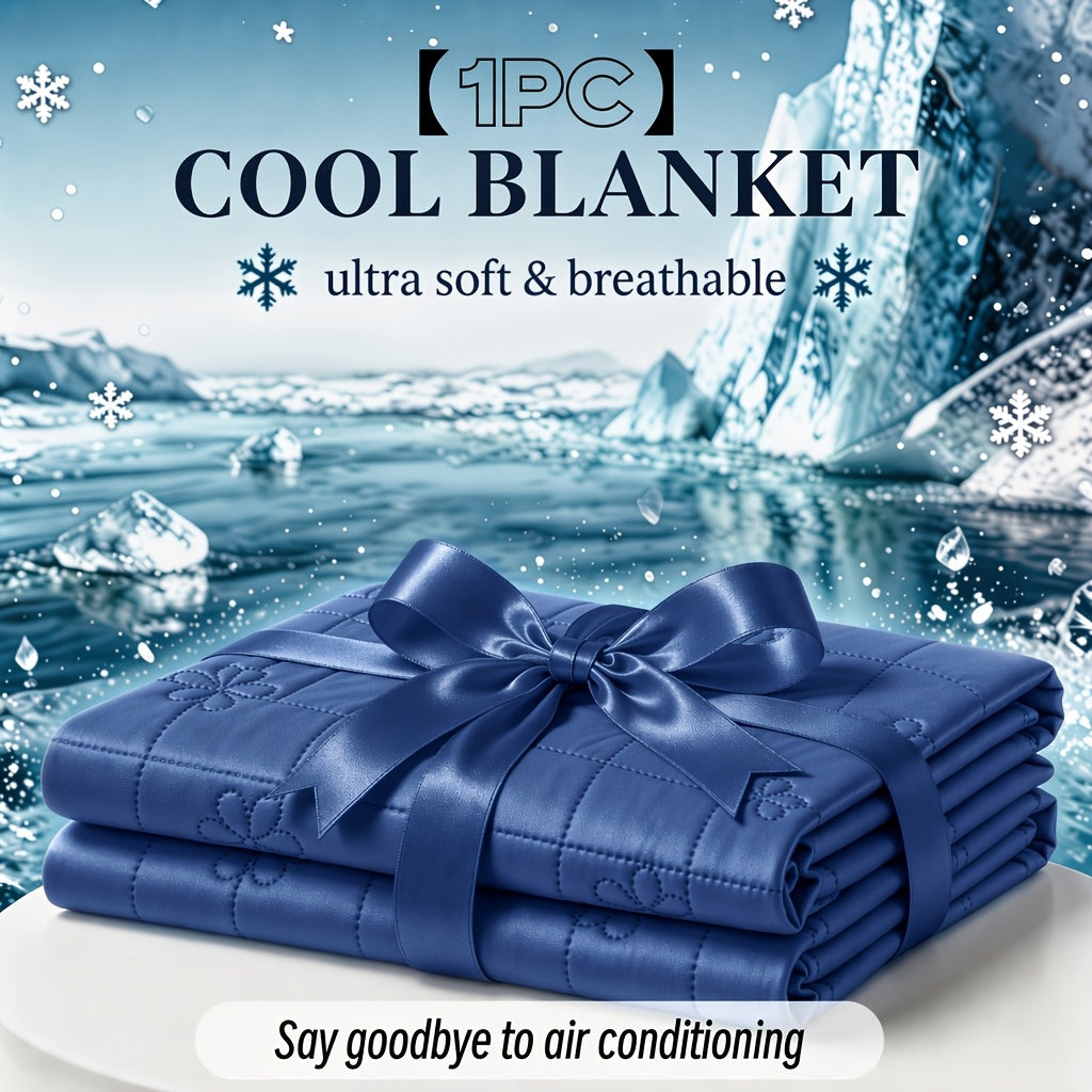 Bamboo Fiber Cooling Blanket, Single-Piece, Machine Washable