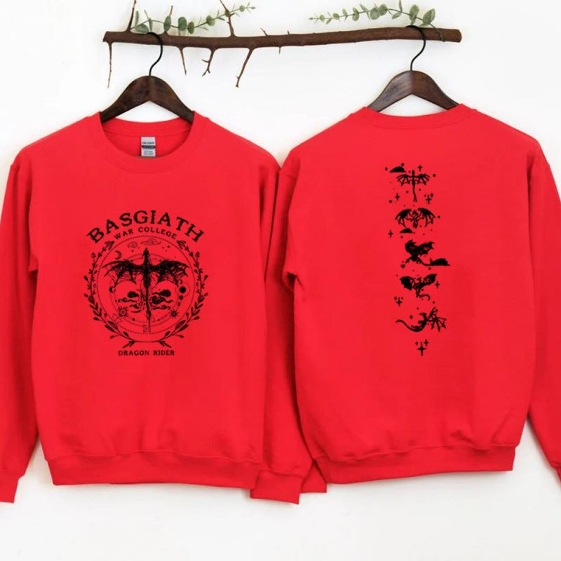Gold Dragon Fourth Wing Fantasy Bookish Sweatshirt