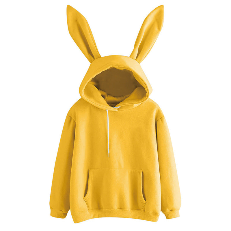 Harajuku Cute Rabbit Ear Hooded Sweatshirt