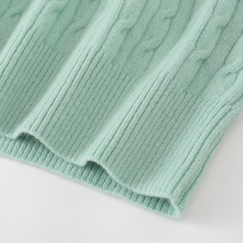 Round Neck Sweater Women's Pure Cashmere Sweater