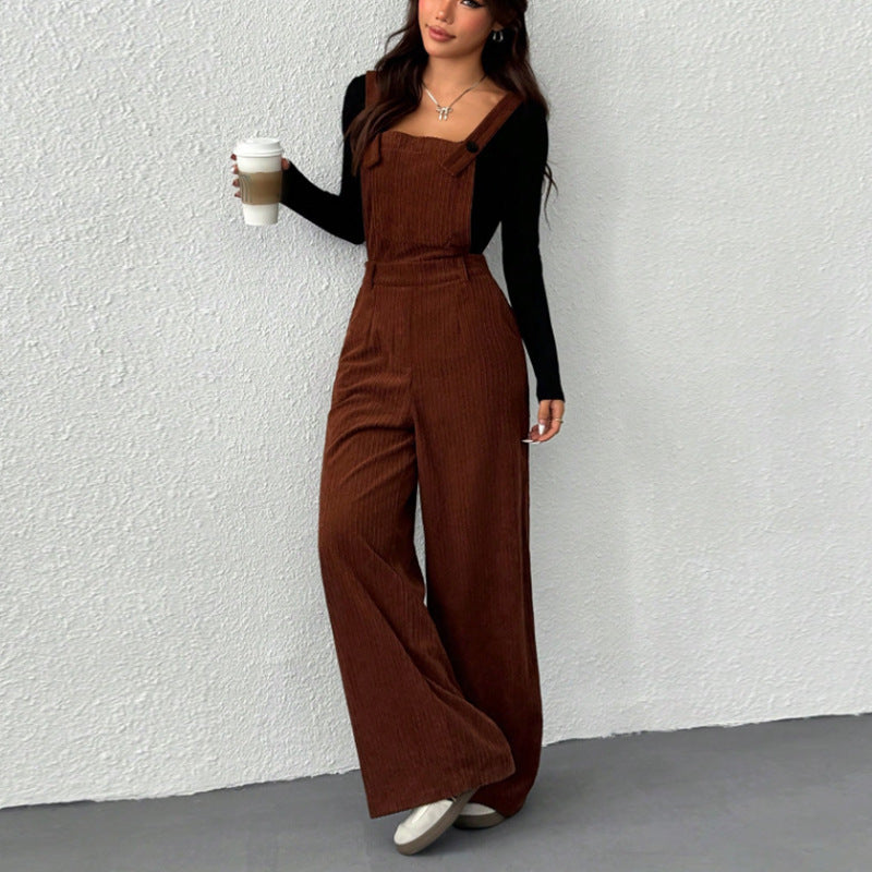 Women's Trendy Corduroy Overalls