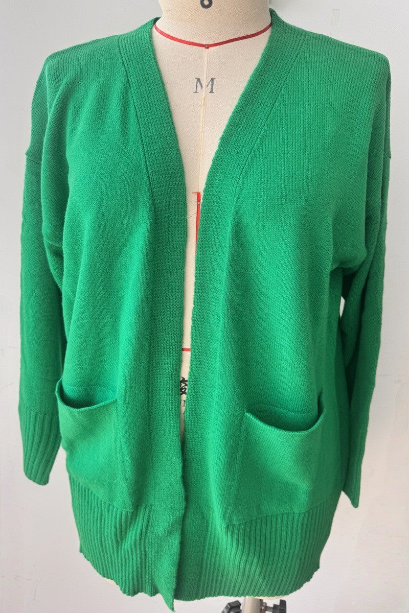 Womens Loose-fit Casual V-neck Sweater
