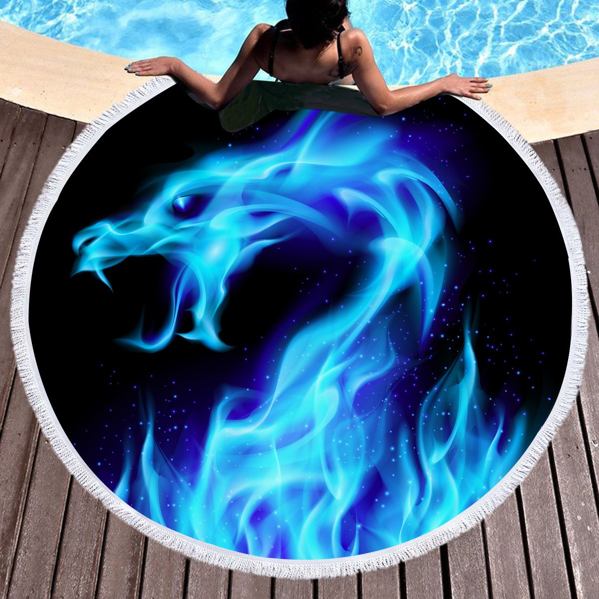 Dragon Beach Towel Mat