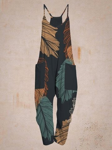 Fashion Personality Sports Straight Women's Jumpsuit