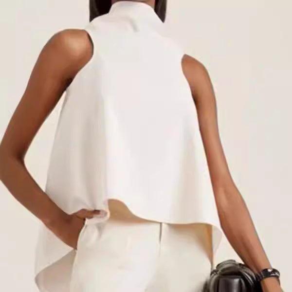 Women's Irregular Hem Sleeveless Streetwear Top