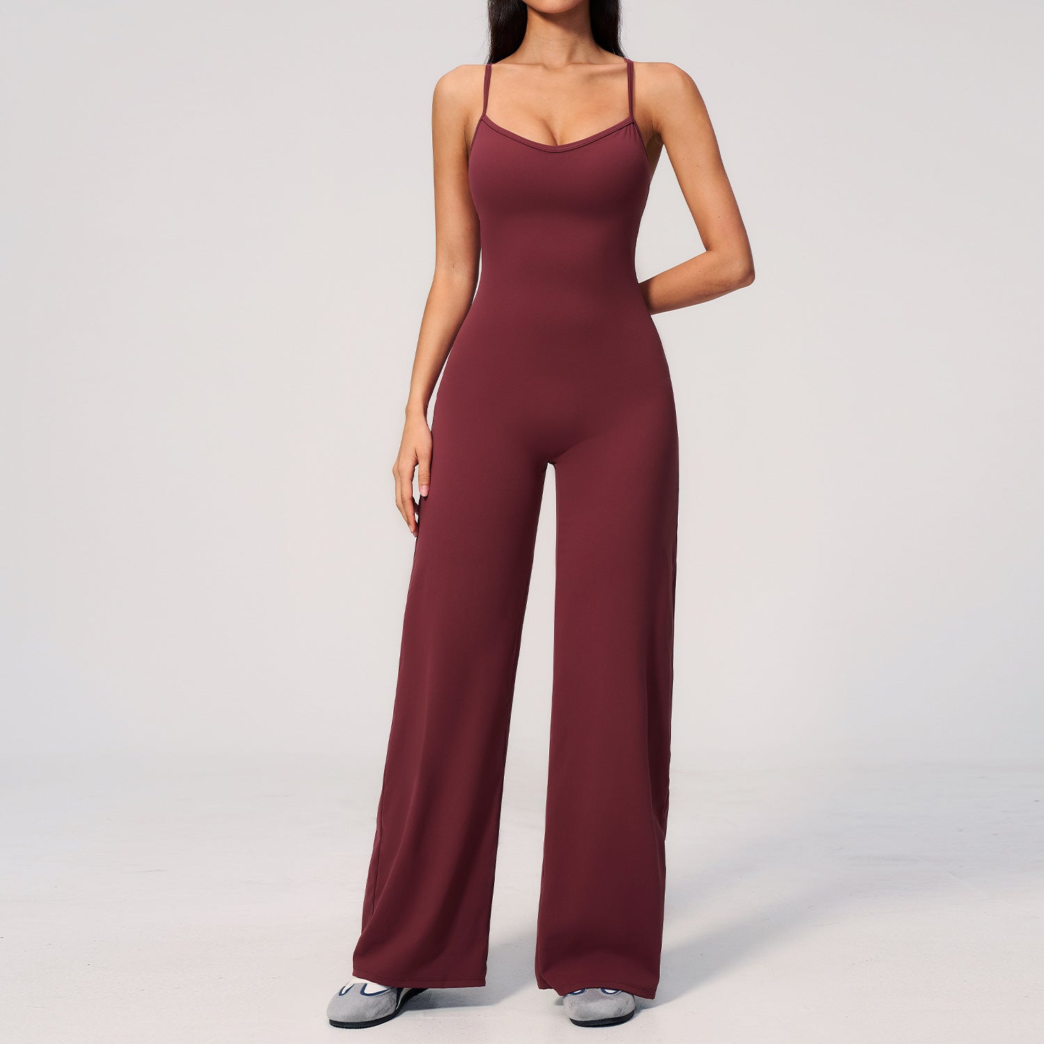 Women's Backless Athletic Yoga Romper & Workout Jumpsuit