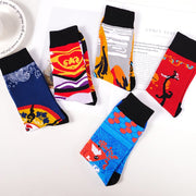 Vibrant Cartoon Socks for Women