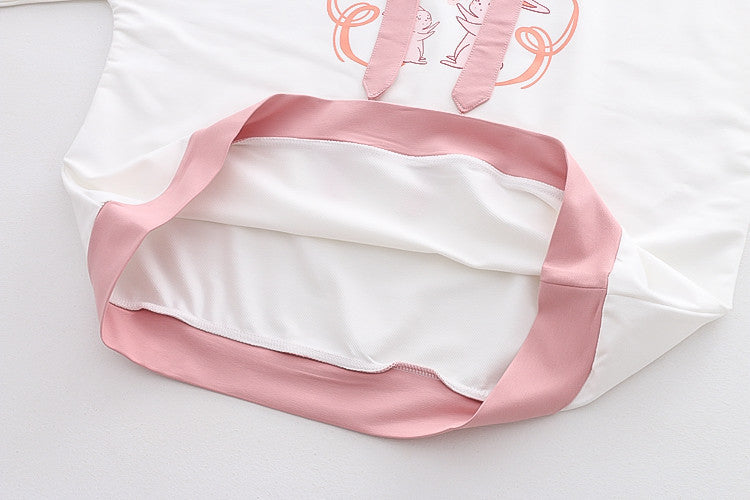 Cute Bunny Hooded Student Sweatshirt