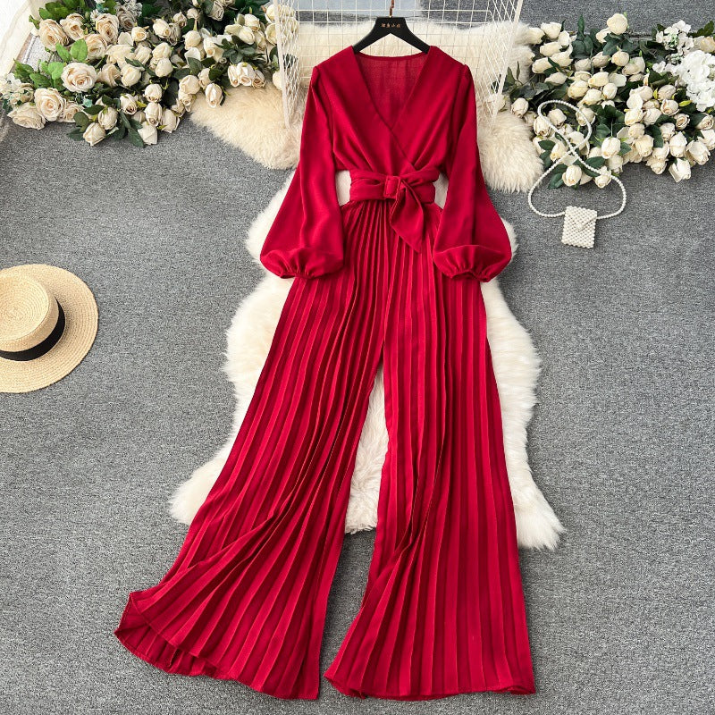 Chic Puff Sleeve Women's Jumpsuit Romper