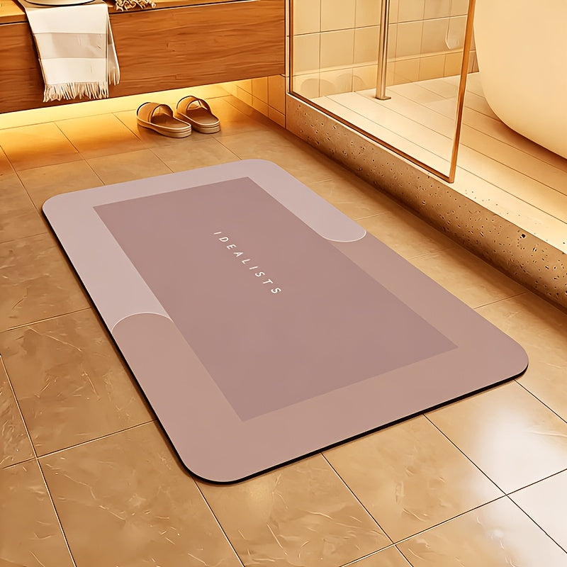 Super Absorbent Quick-Dry Bath Mat with Non-Slip Diatomite Design