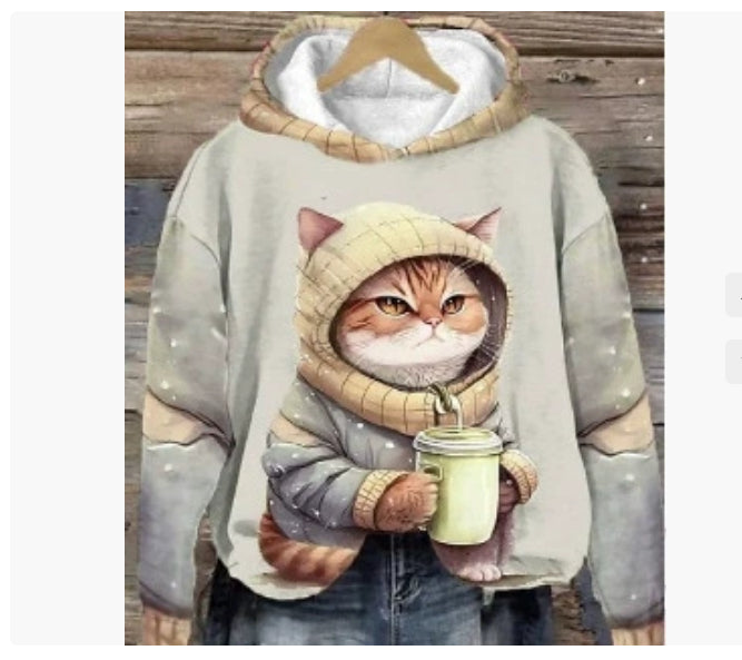 Vibrant 3D Digital Print Streetwear Hoodie