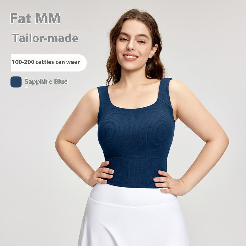 Padded Yoga Tank Top with Built-In Support