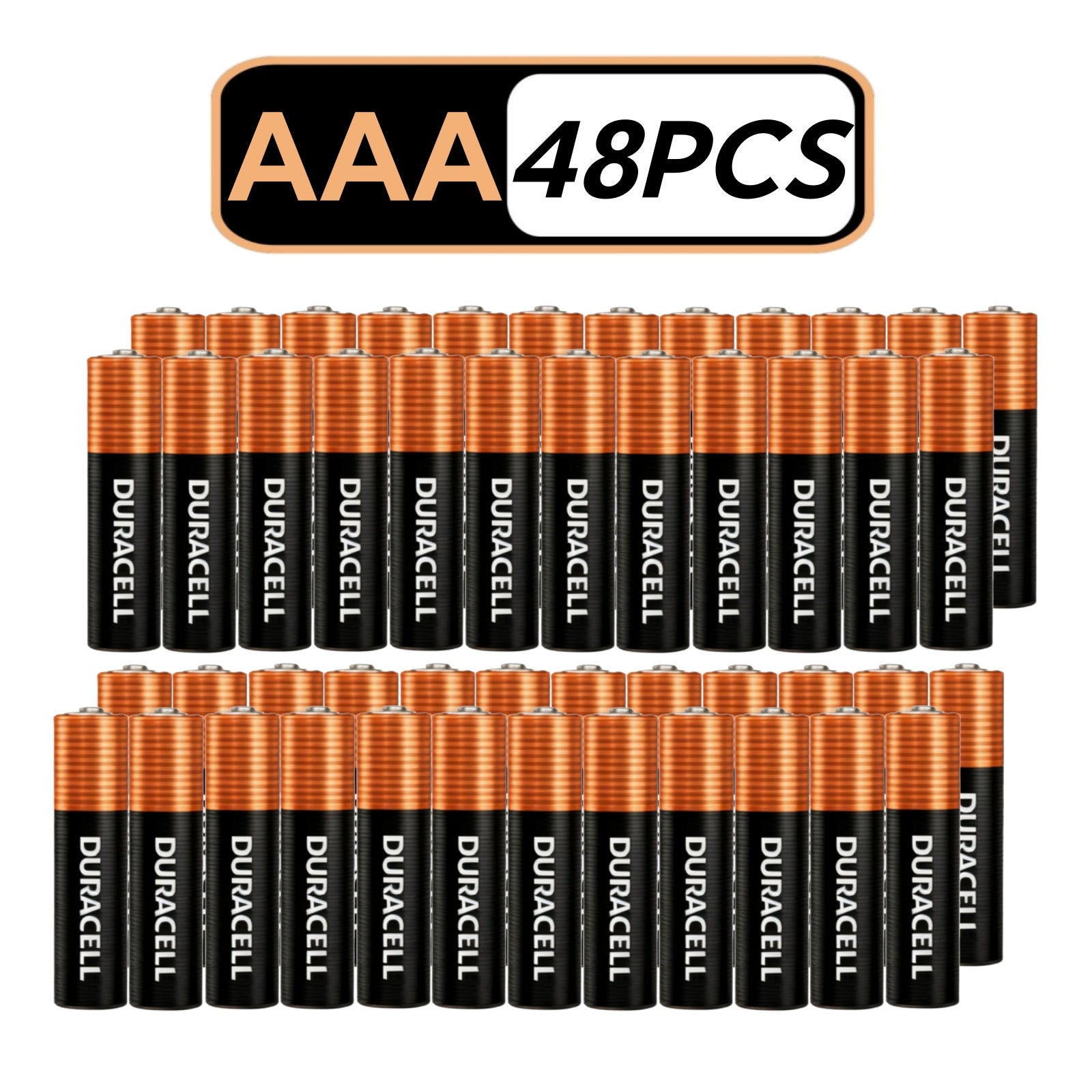 48/24/4Pcs Duracell AAA alkaline Batteries, Leak-Proof and Long-Lasting - Best for Daily Electronics and High-Drain Devices