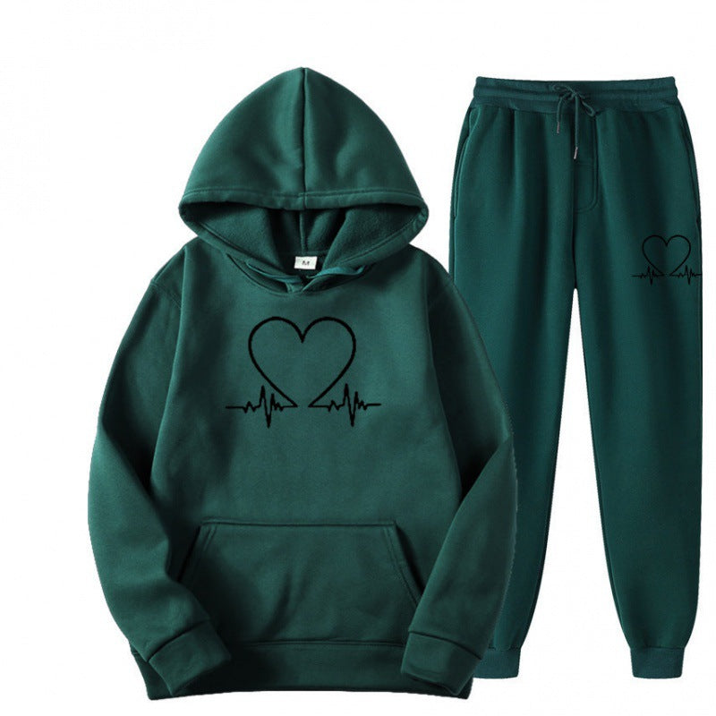 Cozy Fleece Hooded Sweatshirt & Jogger Set