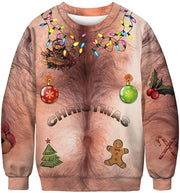 Unisex Halloween Digital Print Crewneck Sweater