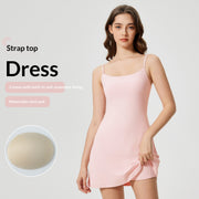 Womens Sexy Camisole Gym Yoga and Tennis Skirt