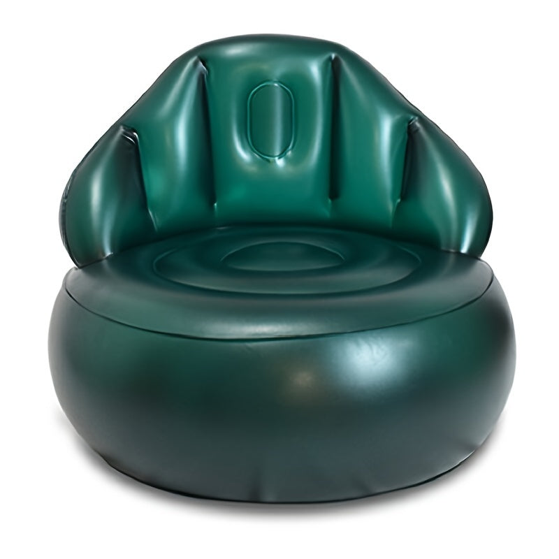 Blue Inflatable Air Sofa – Portable Blow-Up Couch for Indoor and Outdoor Use